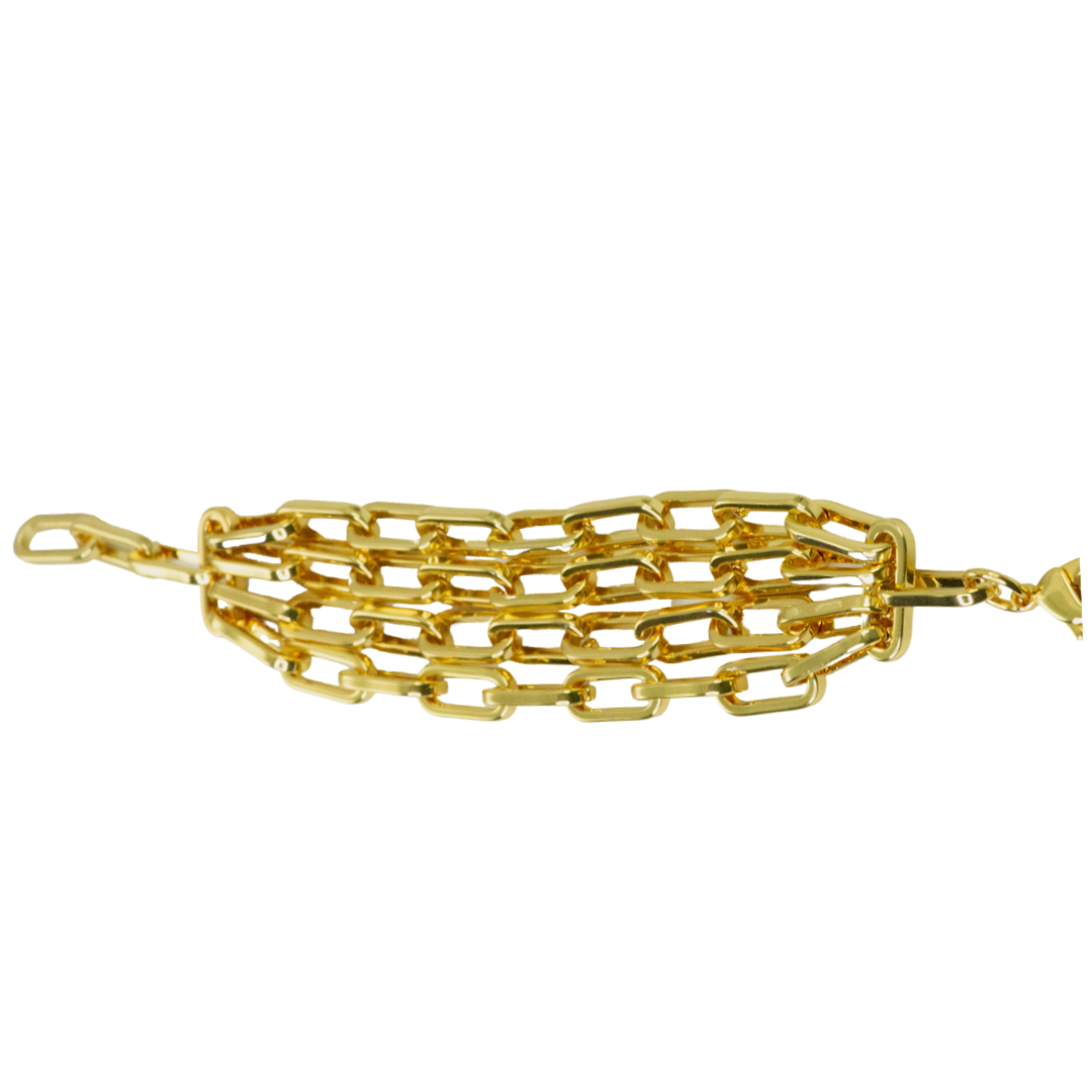 4 strand paperclip bracelet style B-1936-G