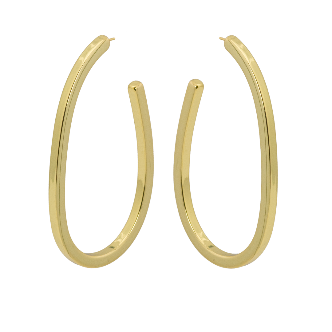 u shaped hoop earring style e-3819-gs