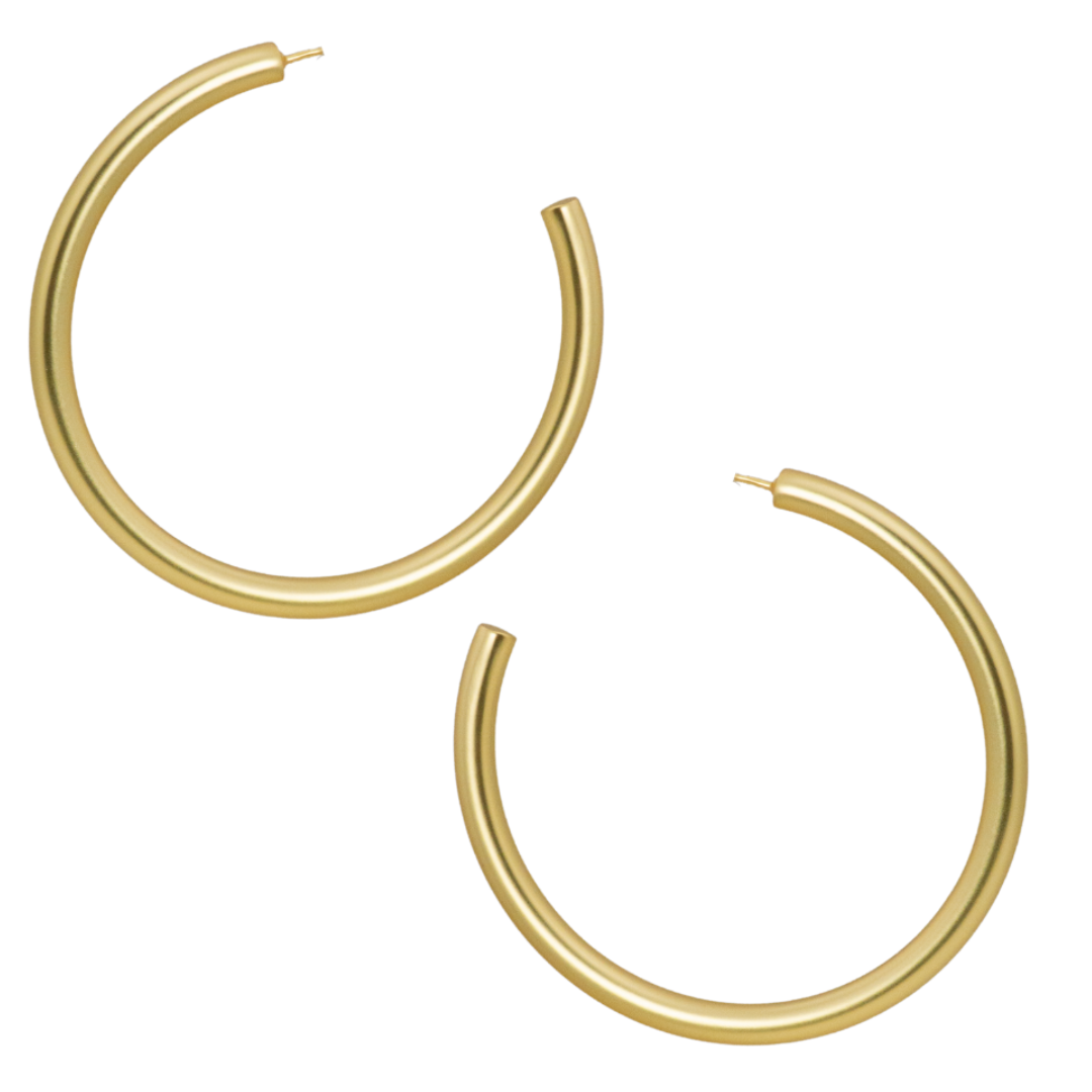 style e-3830 golden hoop earring