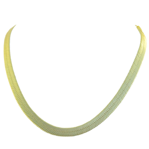 herringbone golden necklace
