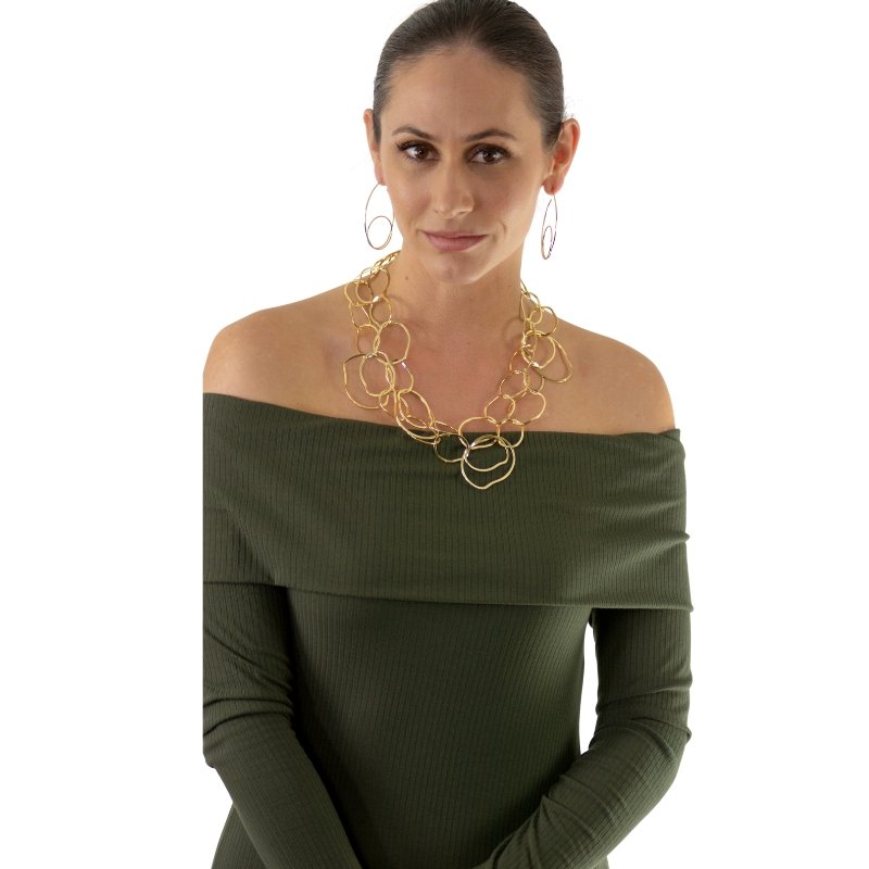 CHEER E OH NECKLACE - CLÁUDIA LOBÃO -N-9333-G - Necklaces