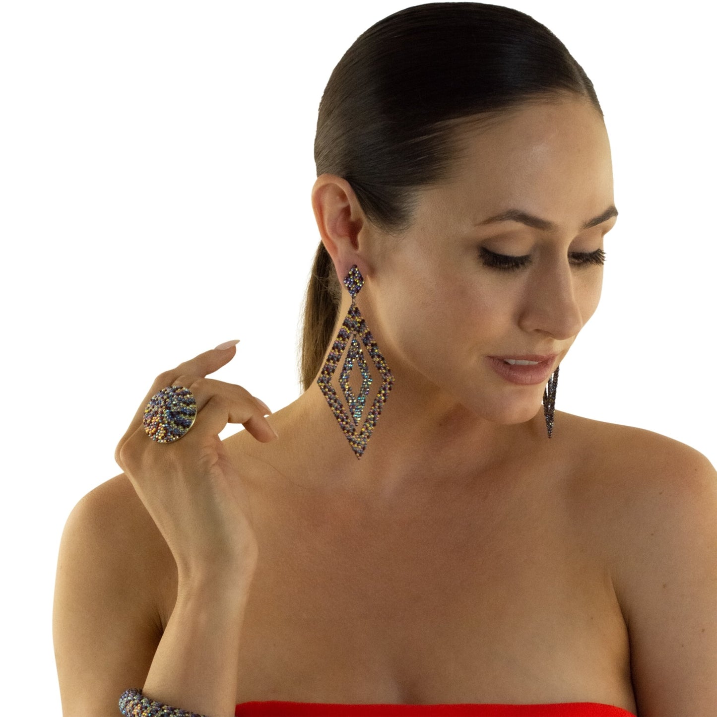 FAITH IN YOU EARRINGS (MULTICOLOR) - CLÁUDIA LOBÃO -e-3627-multi color -