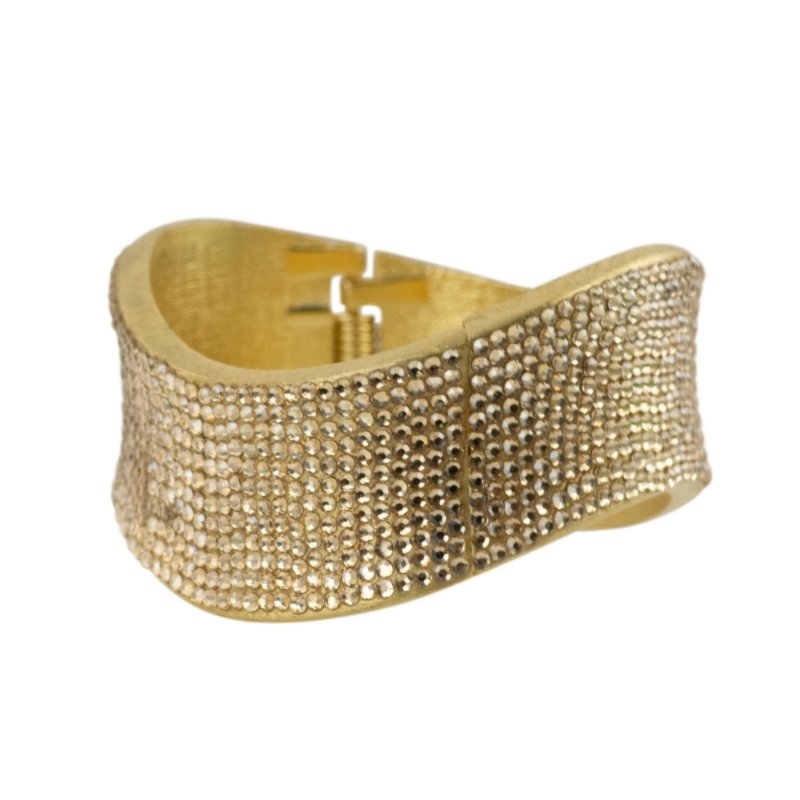 INSPIRATION BRACELET (Gold crystals) - CLÁUDIA LOBÃO -B-1919-gold - Bracelets