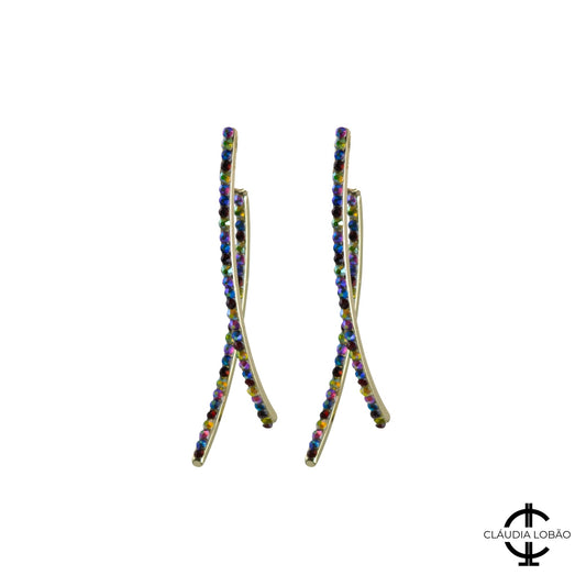 J'ADORE MES PETITES BOUCLES D'OREILLES - CLÁUDIA LOBÃO -E-3703-C-MIX -