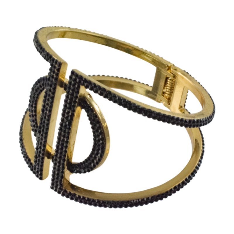 LOGO BRACELET - CLÁUDIA LOBÃO -b-1900-black - Bracelets