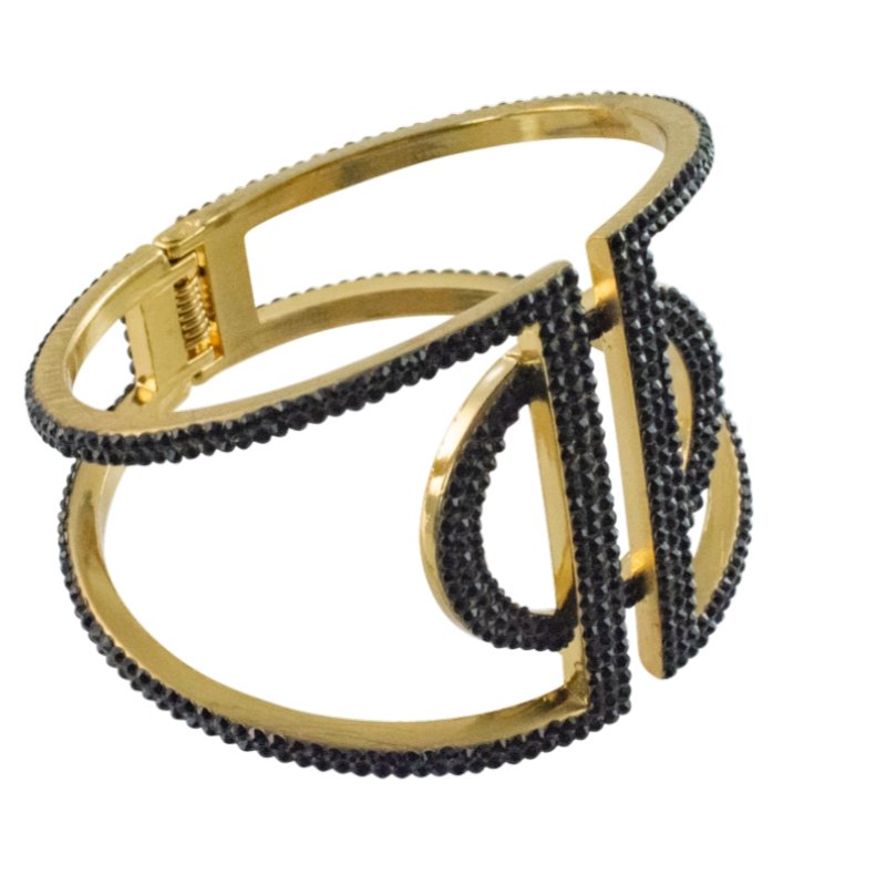 LOGO BRACELET - CLÁUDIA LOBÃO -b-1900-black - Bracelets