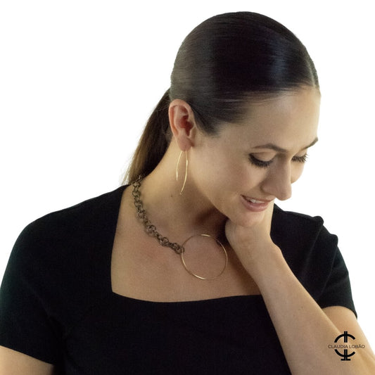 NEEDLE FISH EARRINGS - CLÁUDIA LOBÃO -E-9371-G - Earrings