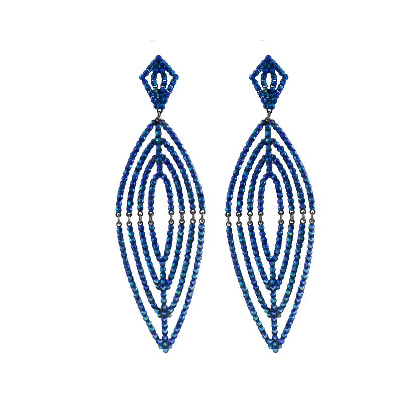 PRESSURE EARRINGS (Blue) - CLÁUDIA LOBÃO -E-3635-C BLUE -