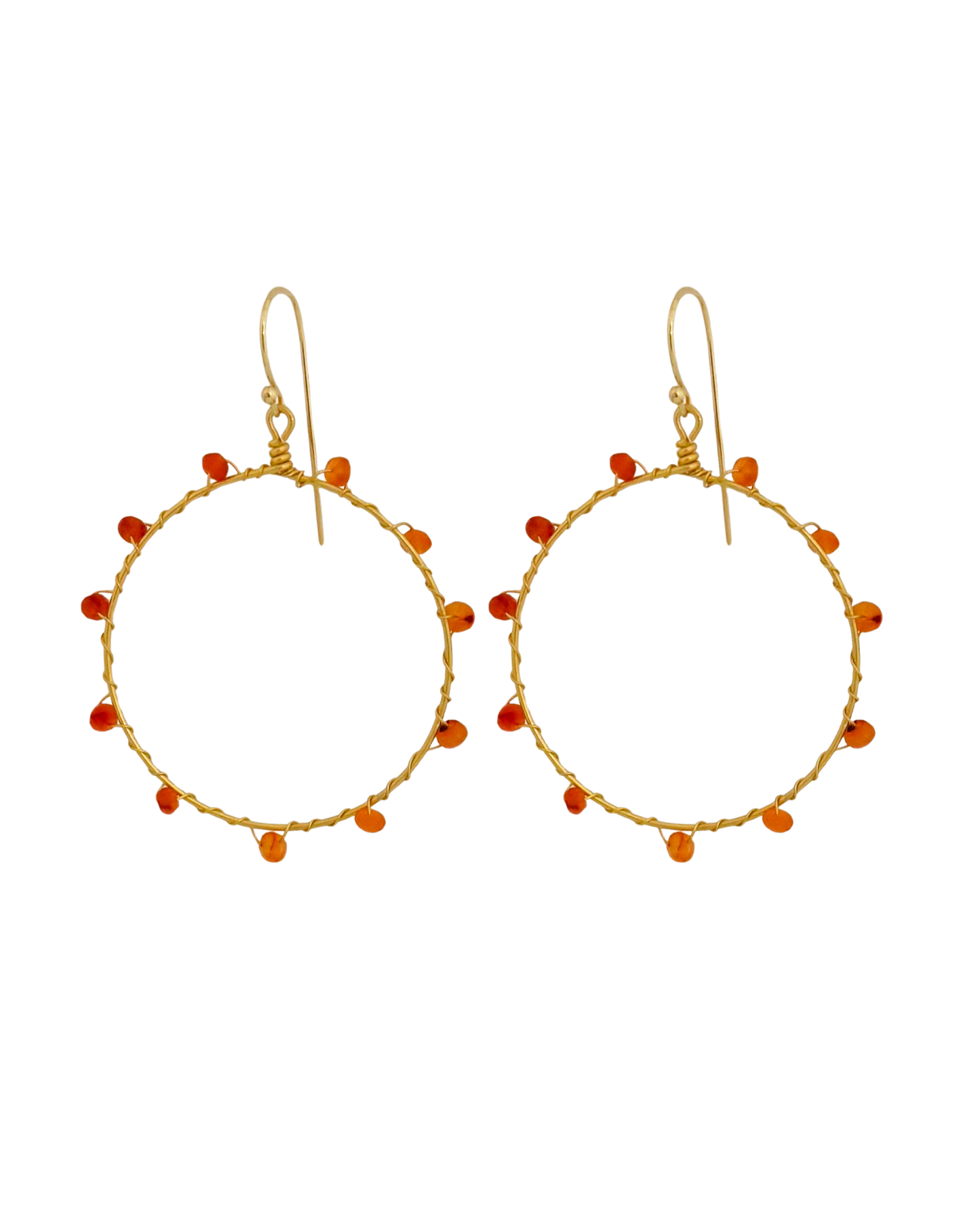 Ember hoop earrings