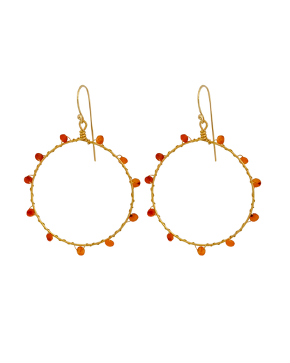 Ember hoop earrings