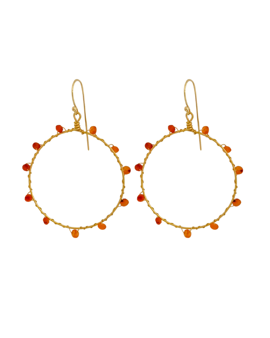 Ember hoop earrings