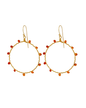 Ember hoop earrings