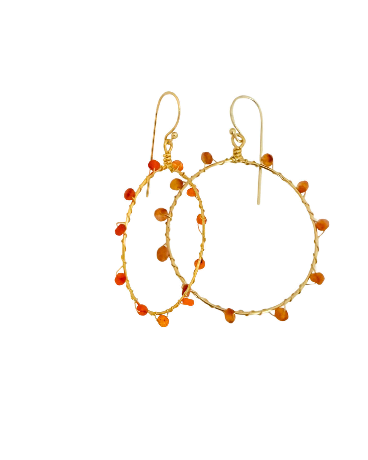 Ember hoop earrings