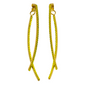 e-3743 criss cross yellow crystal earrings 