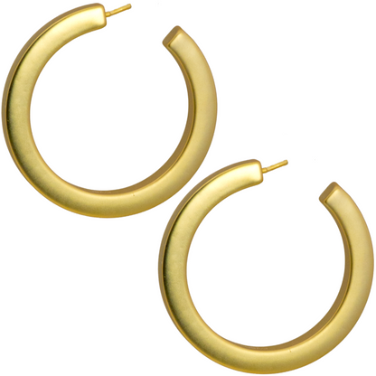 STYLE E-3775-G PAIS TROPICAL HOOP EDGED EARRINGS