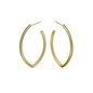 small gold plated hoops earrings style e-3818-g