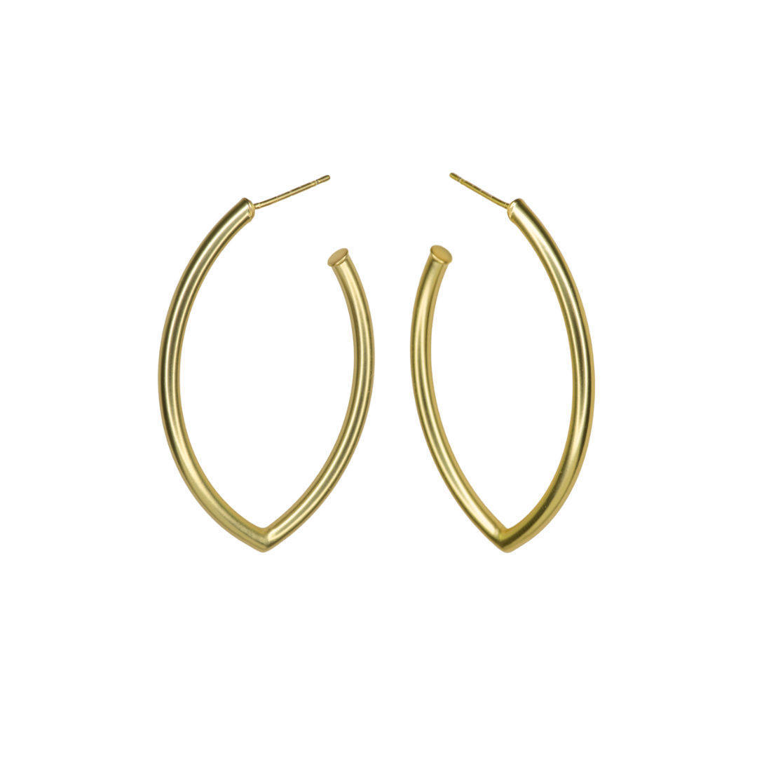small gold plated hoops earrings style e-3818-g