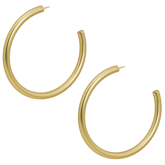 style e-3830 golden hoop earring