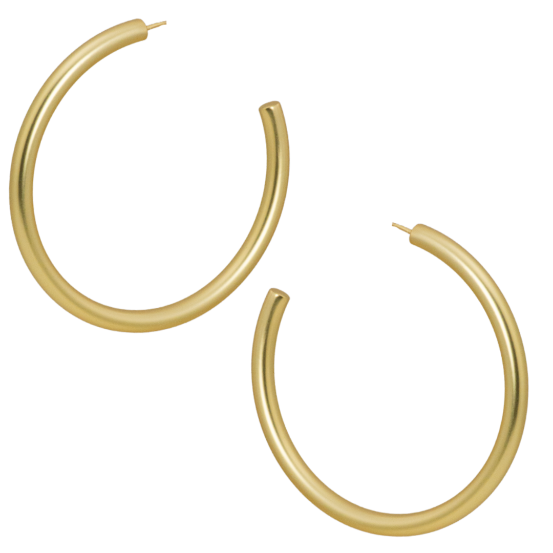 style e-3830 golden hoop earring