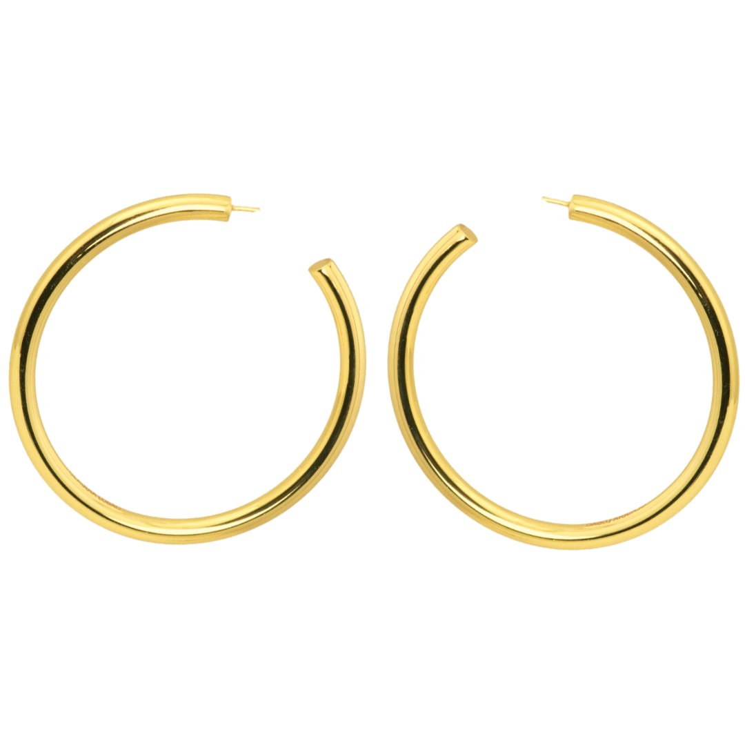 style e-3830 golden hoop earring