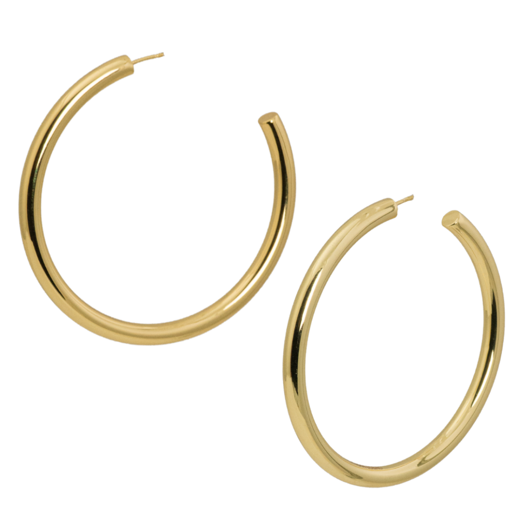 style e-3830 golden hoop earring