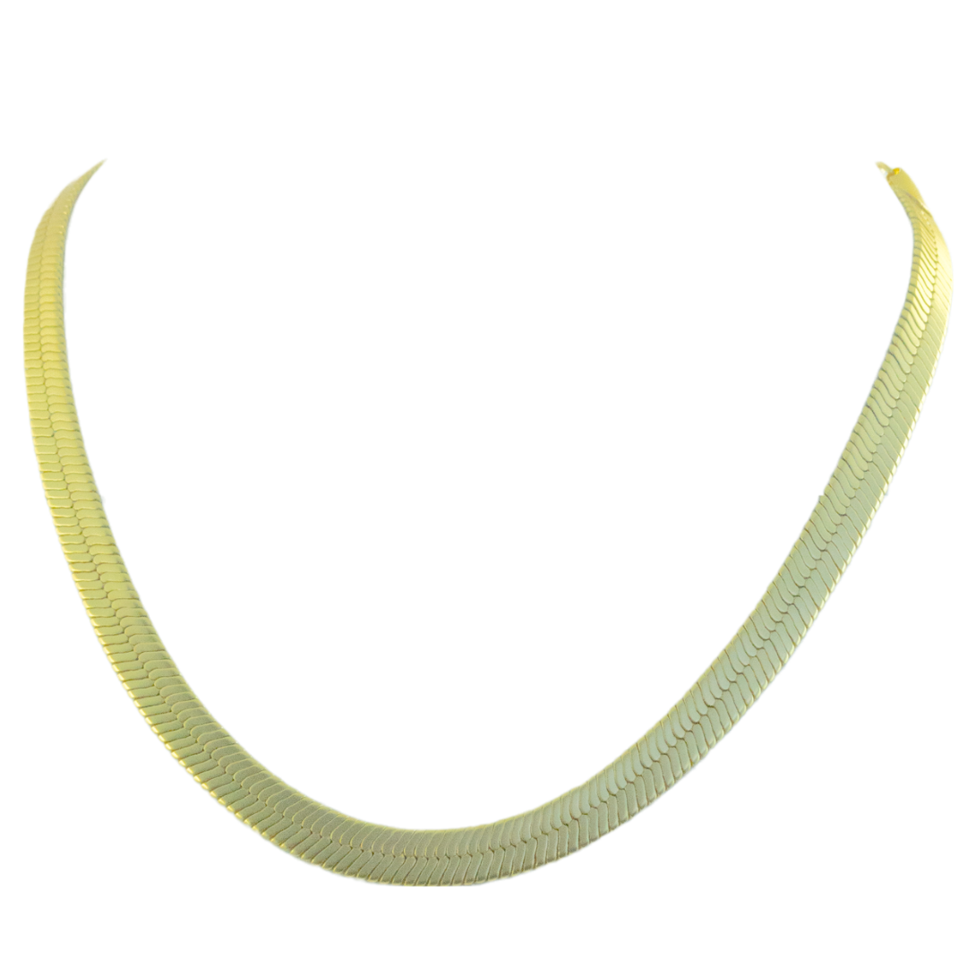 herringbone golden necklace