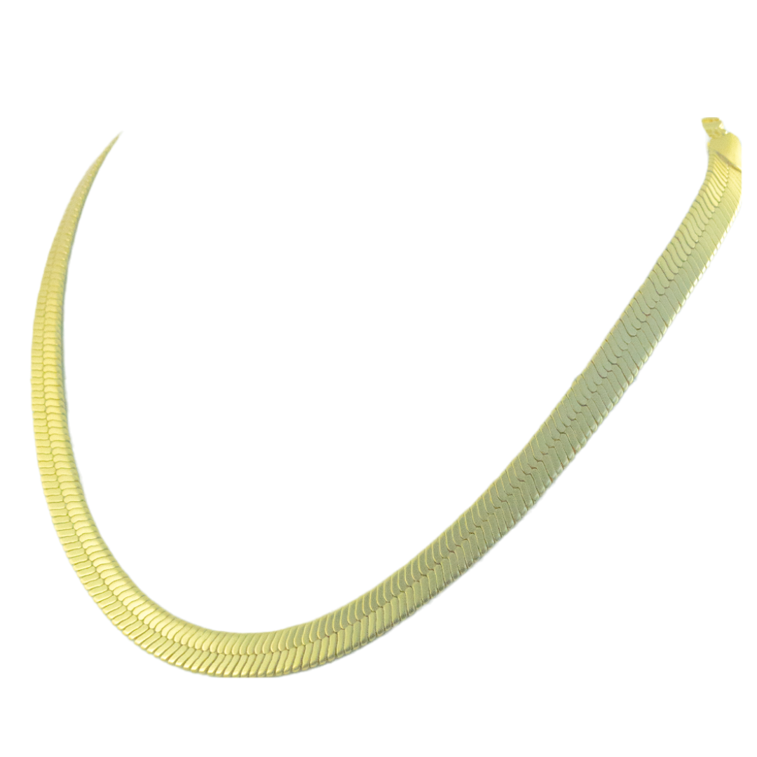 herringbone golden necklace