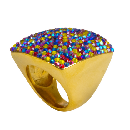 SQUARE RING STYLE R-1750-MULTICOLORED