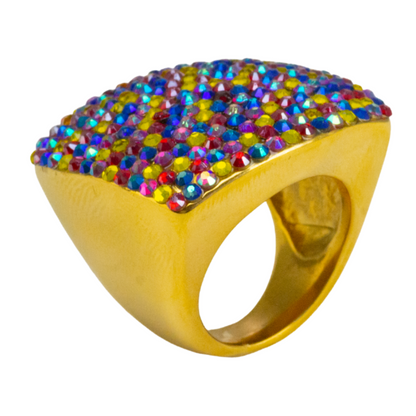 SQUARE RING STYLE R-1750-MULTICOLORED