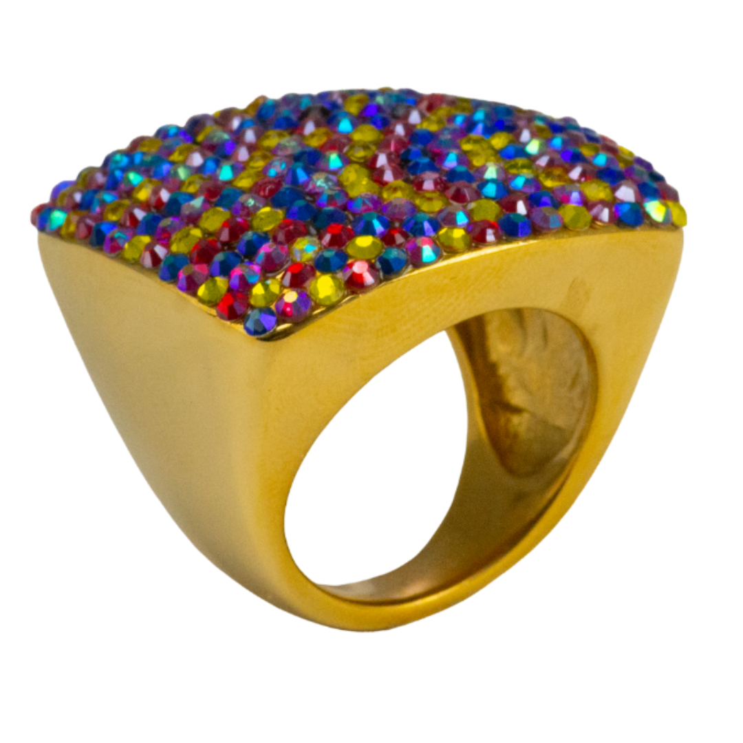 SQUARE RING STYLE R-1750-MULTICOLORED