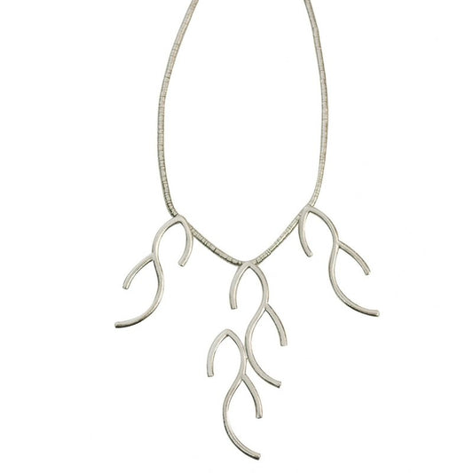 BRANCH OUT NECKLACE - CLÁUDIA LOBÃO -N-9824-rhodium -