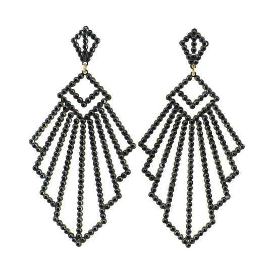 LE DECO EARRINGS (Black) - CLÁUDIA LOBÃO -E-1979-black - Earrings