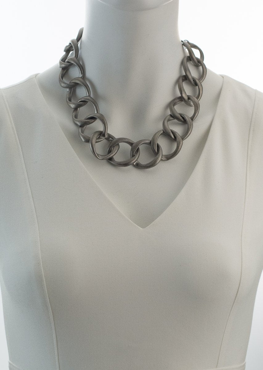 CRUISING THE MED NECKLACE - CLÁUDIA LOBÃO -N-1356-GUNMETAL - Necklaces