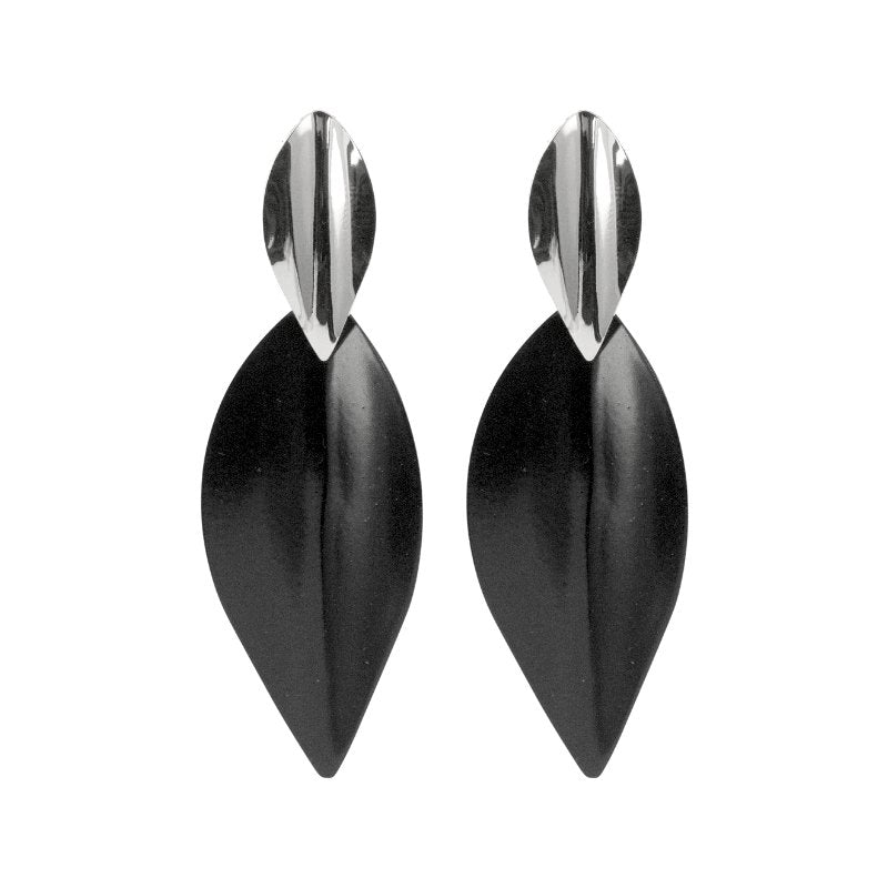 DRESSED EARRINGS - CLÁUDIA LOBÃO -E-3526-BLACK rhodium - Earrings