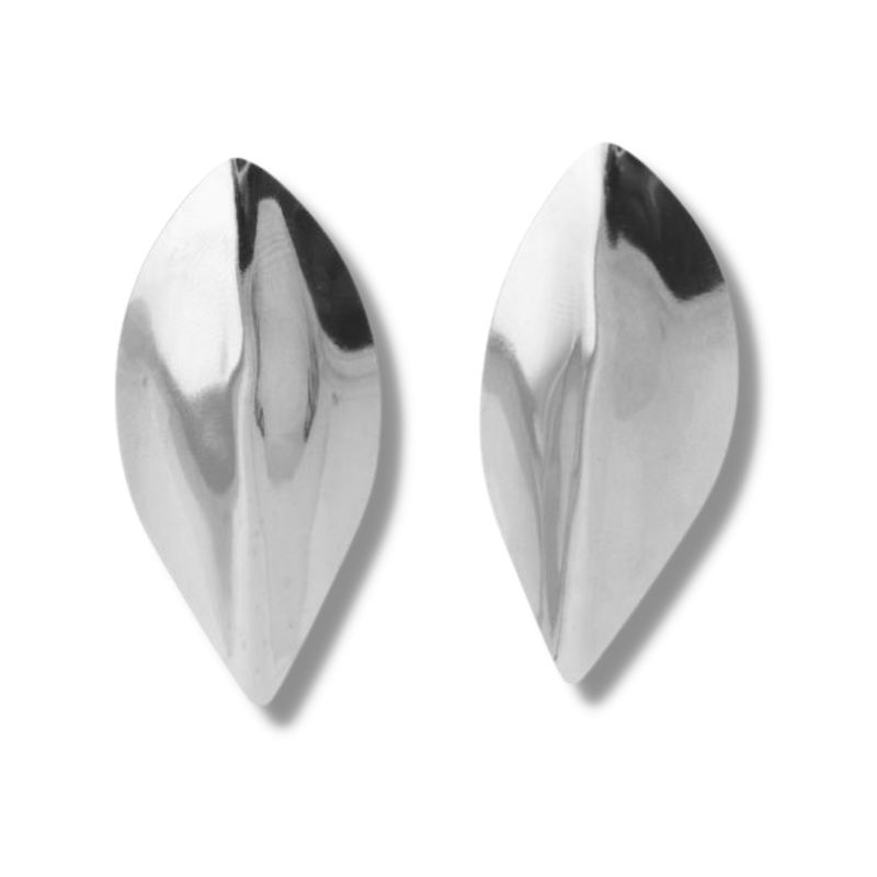 leaf shaped earrings style e-3514-r 