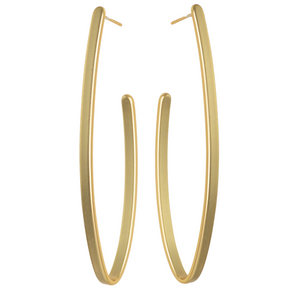Kalliope Long Chain Circle Earrings / Two Tone Brass / Fashion Earring –  JOYasForYou