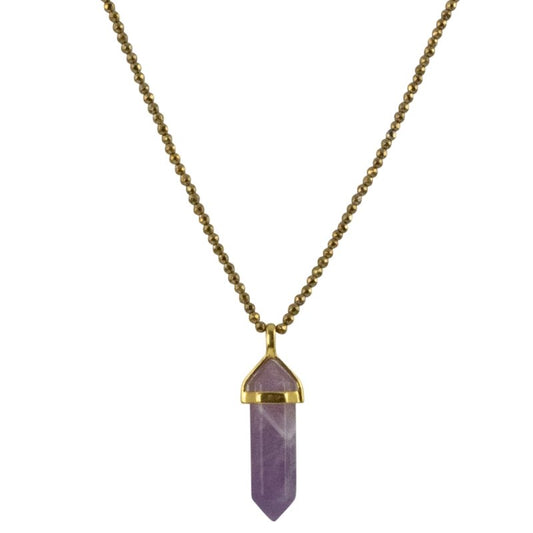 HOT PANTS (Amethyst) NECKLACE - CLÁUDIA LOBÃO -vn-1062-amy - Necklaces