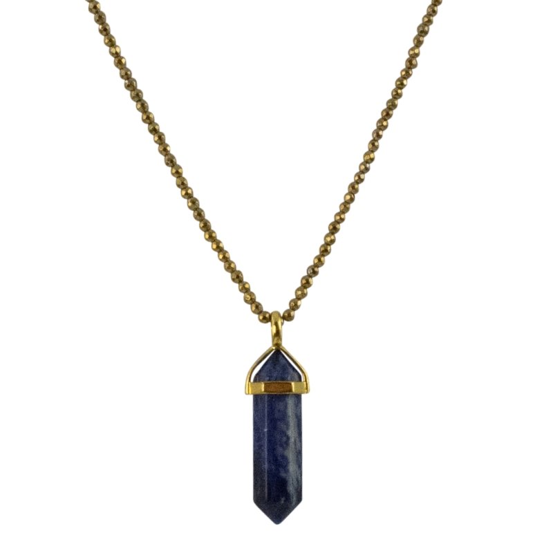 HOT PANTS (Sodalite Blue) NECKLACE - CLÁUDIA LOBÃO -vn-1062-sodalite -