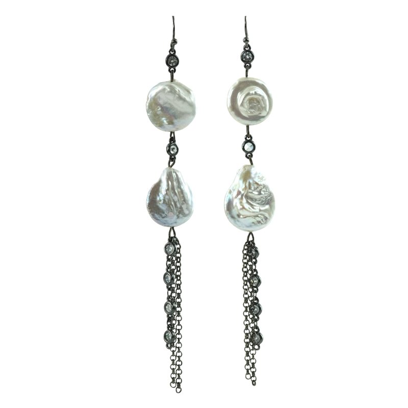 HOUSE OF THE RISING PEARLS EARRINGS - CLÁUDIA LOBÃO -VE-1088-PRL -