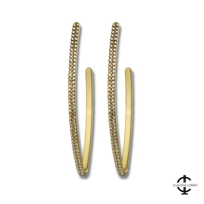 LONG THIN & SEXY EARRINGS - CLÁUDIA LOBÃO -E-3734-CGOLD - Earrings