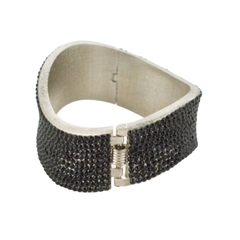 INSPIRATION BRACELET (Black crystals) - CLÁUDIA LOBÃO -B-1919-Black - Bracelets