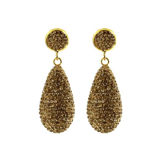 MINI CHUB EARRINGS (Gold) - CLÁUDIA LOBÃO -VE-1073-gold -