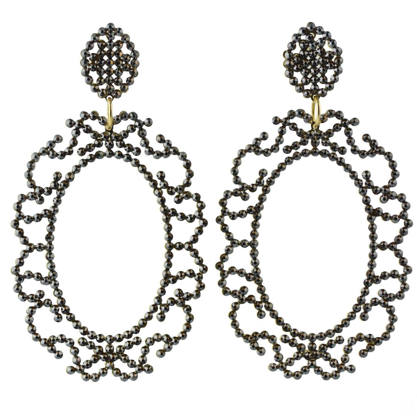 MIRROR ON THE WALL ... EARRINGS (Black) - CLÁUDIA LOBÃO -E-1972-C BLACK - Earrings