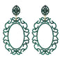 MIRROR ON THE WALL ... EARRINGS (Green) - CLÁUDIA LOBÃO -E-1972-C green -