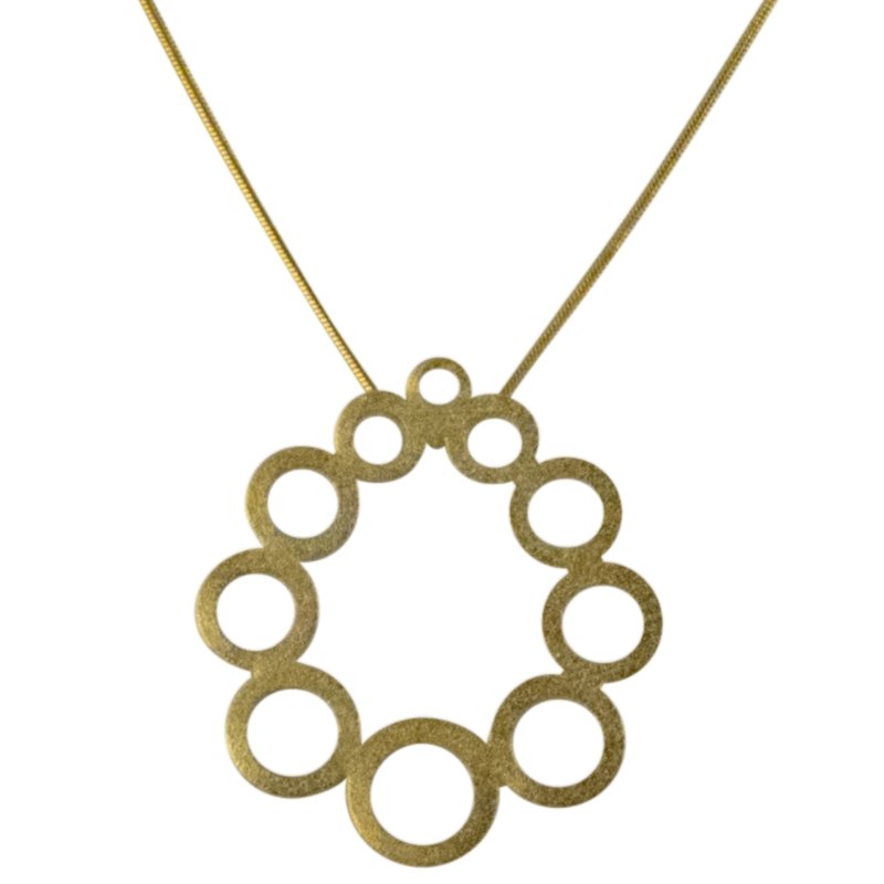 ON THE ROAD TO CIRCLES NECKLACE - CLÁUDIA LOBÃO -N-1985-g - Necklaces