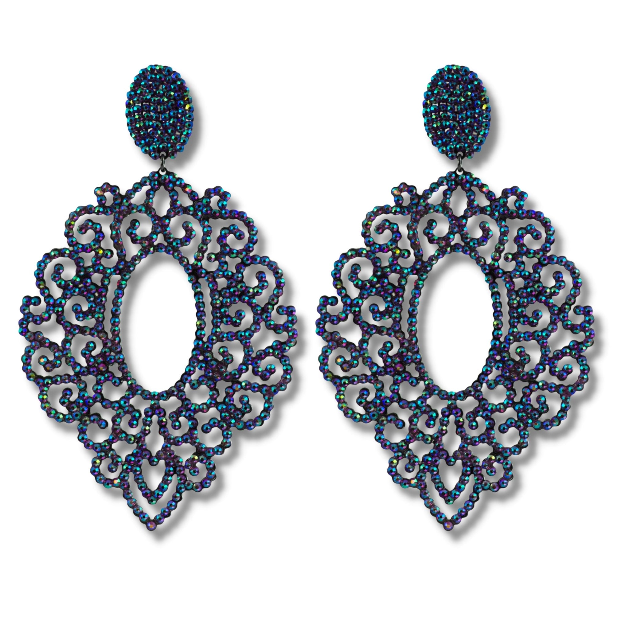 Navy Blue Earrings | Rebekajewelry