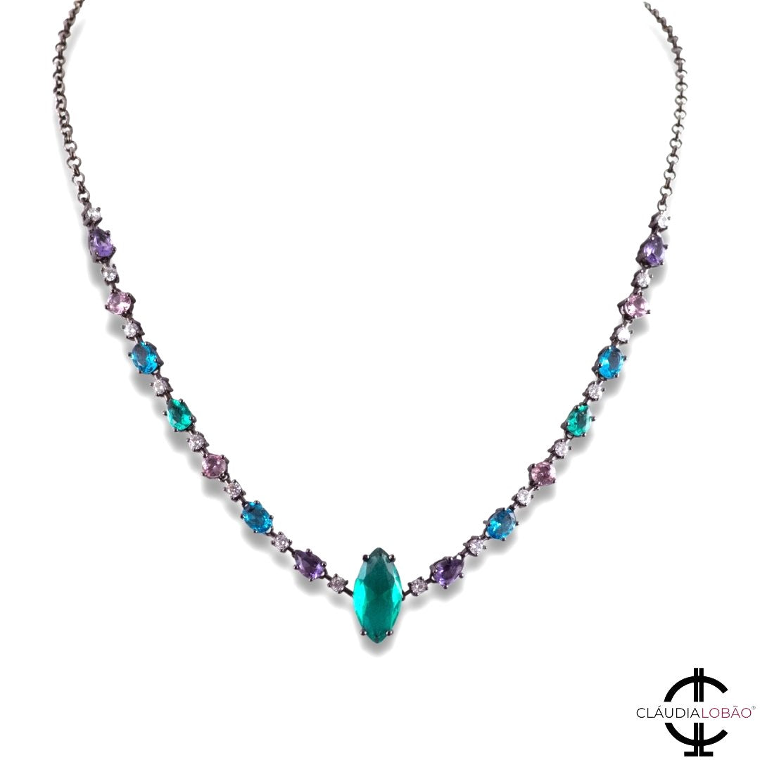 RESTLESS I'M NOT NECKLACE - CLÁUDIA LOBÃO -VN-1169-GM-MULTI COLORED - Necklaces