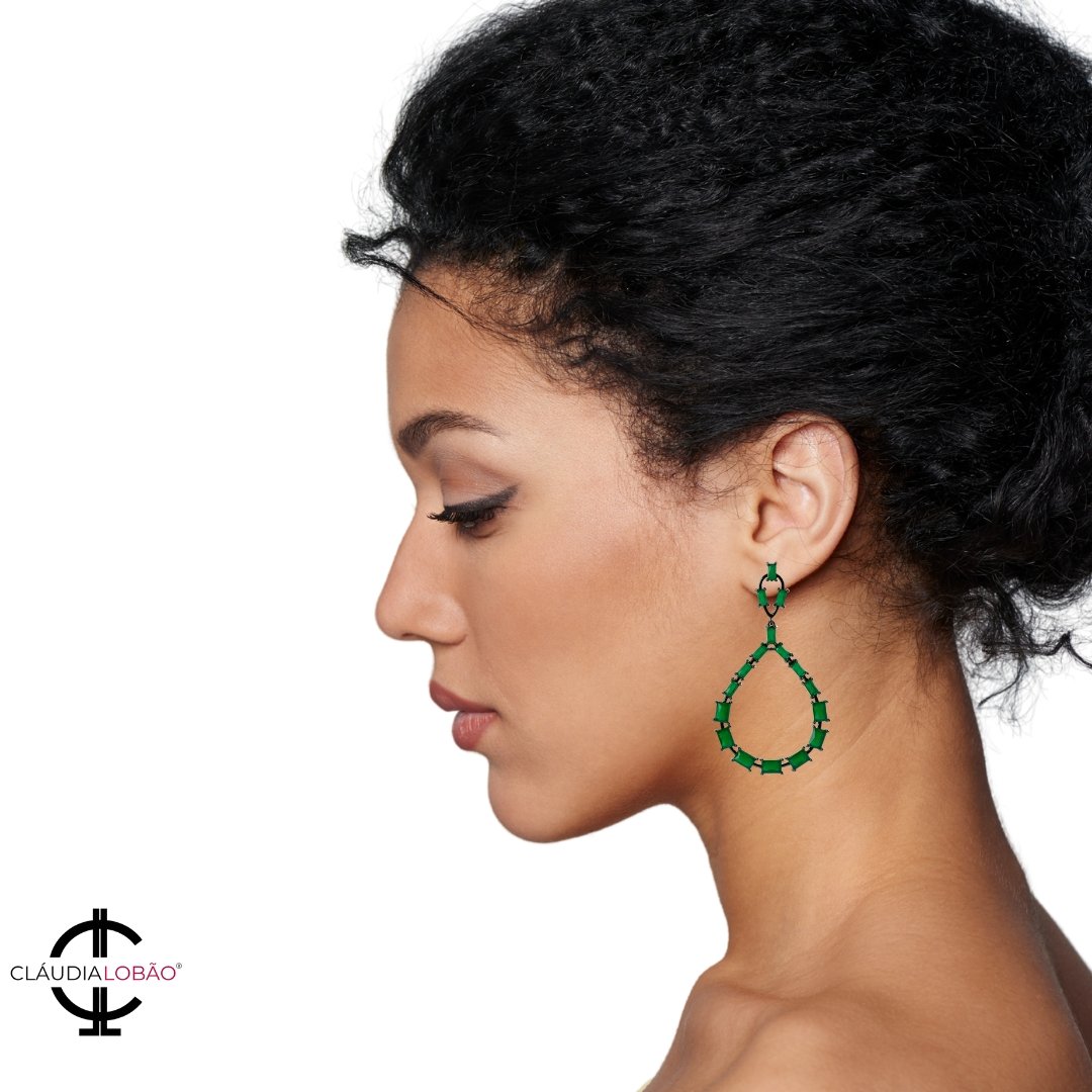 SAY HELLO TO ALWAYS EARRINGS - CLÁUDIA LOBÃO -VE-1117-GREEN - Earrings