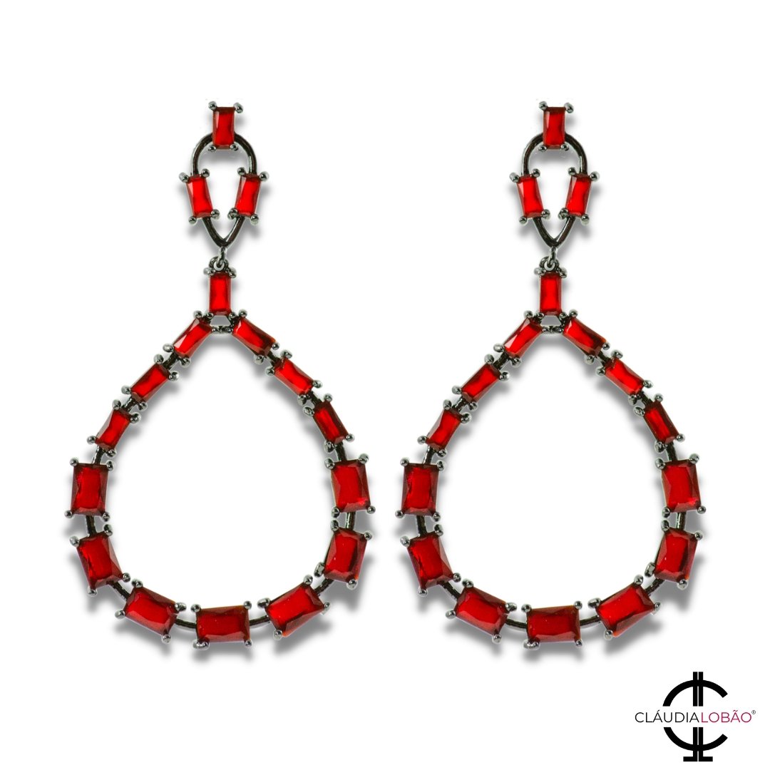 SAY HELLO TO ALWAYS EARRINGS - CLÁUDIA LOBÃO -VE-1117-RED - Earrings