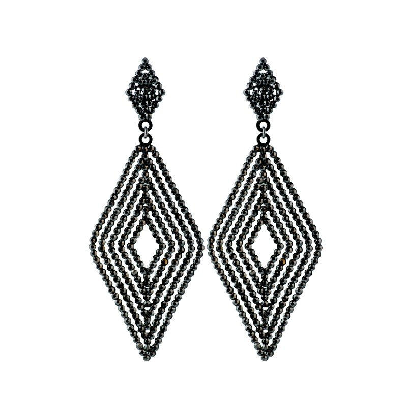 SPIRITED EARRINGS - CLÁUDIA LOBÃO -E-1973-black - Earrings